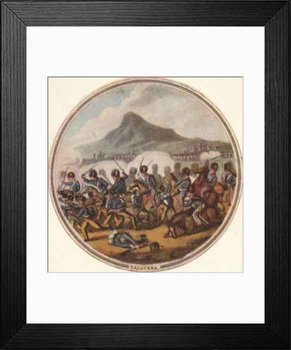 Framed Print : Battle of Talavera, 1815, (1910). Artist: Edward Orme Framed Print : Battle of Talavera, 1815, (1910). Artist: Edward Orme