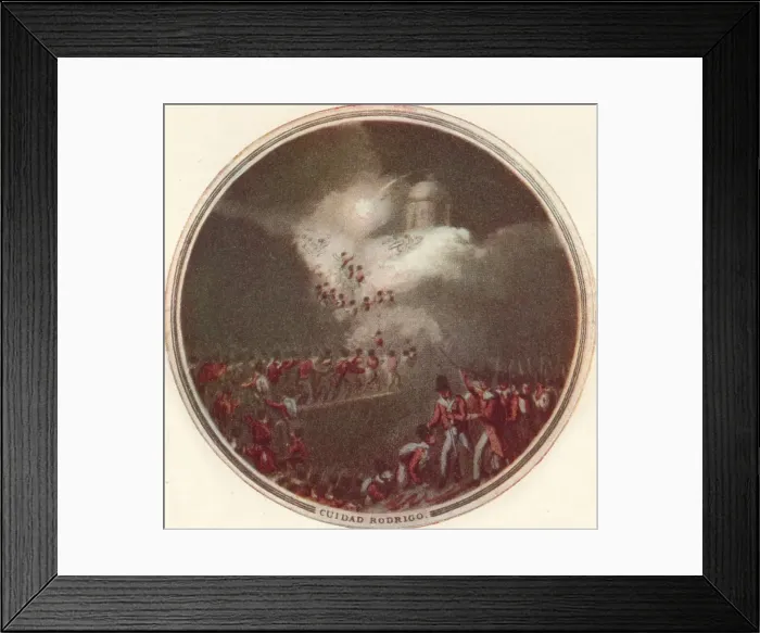 Framed Print : Capture of Cuidad Rodrigo, 1815, (1910). Artist: Edward Orme Framed Print : Capture of Cuidad Rodrigo, 1815, (1910). Artist: Edward Orme