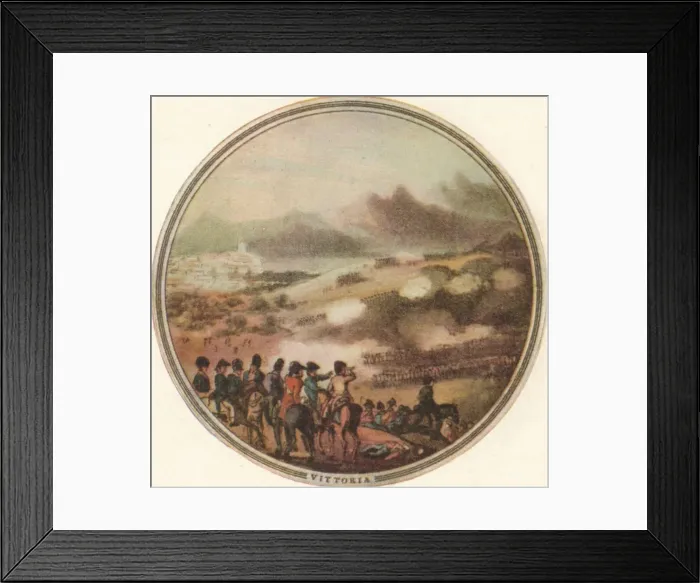 Framed Print : Battle of Vittoria, 1815 (1910). Artist: Edward Orme Framed Print : Battle of Vittoria, 1815 (1910). Artist: Edward Orme