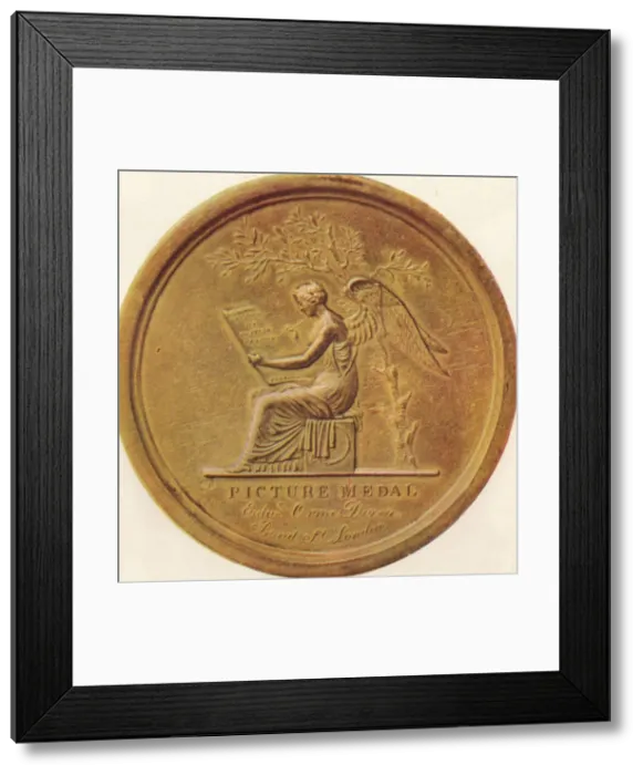 Framed Print : The Battles of the British Army from 1808 to 1814 - Picture medal, 1815, (1910). Artist: Edward Orme Framed Print : The Battles of the British Army from 1808 to 1814 - Picture medal, 1815, (1910). Artist: Edward Orme