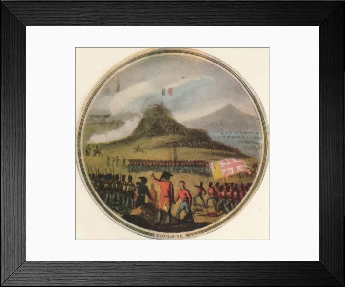 Framed Print : Battle of Toulouse, 1815, (1910). Artist: Edward Orme Framed Print : Battle of Toulouse, 1815, (1910). Artist: Edward Orme