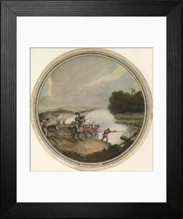 Framed Print : Battle of Waterloo, 1815, (1910). Artist: Edward Orme Framed Print : Battle of Waterloo, 1815, (1910). Artist: Edward Orme