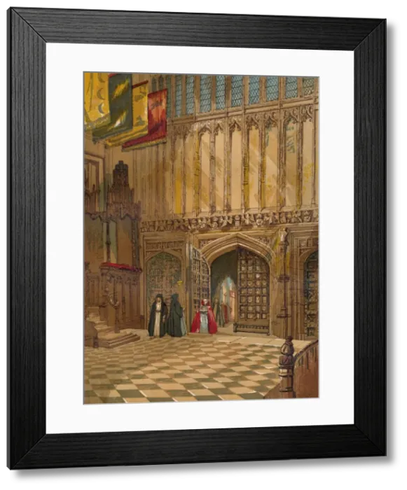 Framed Print : Westminster Abbey. - Henry The Sevenths Chapel, c1845, (1864)