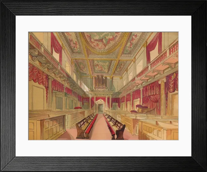 Framed Print : Whitehall Chapel, c1845, (1864) Framed Print : Whitehall Chapel, c1845, (1864)