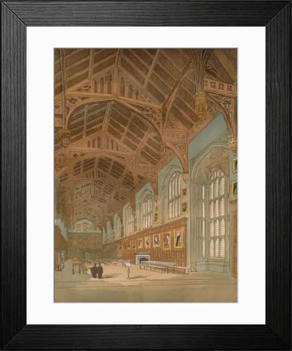 Framed Print : Christ Church Hall, Oxford, c1845, (1864) Framed Print : Christ Church Hall, Oxford, c1845, (1864)