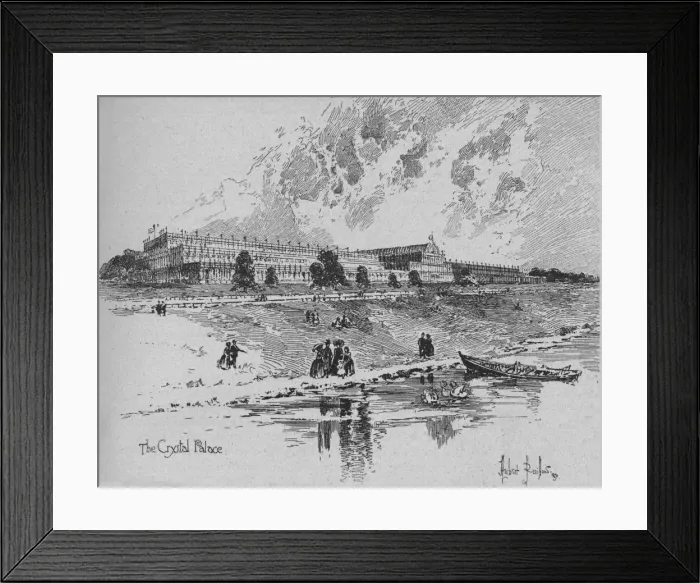 Framed Print : The Crystal Palace in Hyde Park, London, 1851, 1891. Artist: Herbert Railton Framed Print : The Crystal Palace in Hyde Park, London, 1851, 1891. Artist: Herbert Railton