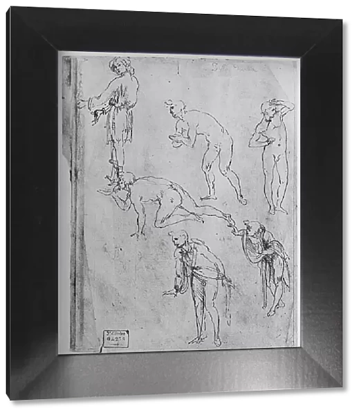 Six Studies of Figures, 1481-1483 (1945). Artist: Leonardo da Vinci