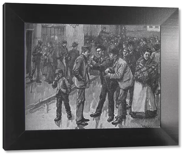 Scene During The Preston Strike, c1890. Artist: William Rainey