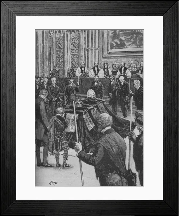Framed Print : Funeral of the Prince Consort, c1890. Artist: Henry Marriott Paget Framed Print : Funeral of the Prince Consort, c1890. Artist: Henry Marriott Paget