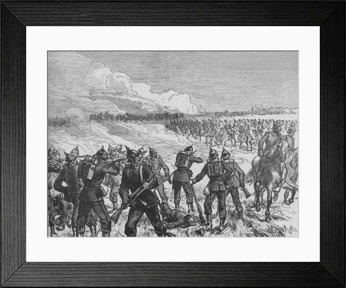 Framed Print : The Battle of Langensalza, c1890 Framed Print : The Battle of Langensalza, c1890