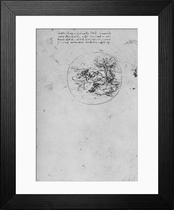 Framed Print : Allegory of the Lizard Symbolizing Truth, c1480 (1945). Artist: Leonardo da Vinci Framed Print : Allegory of the Lizard Symbolizing Truth, c1480 (1945). Artist: Leonardo da Vinci