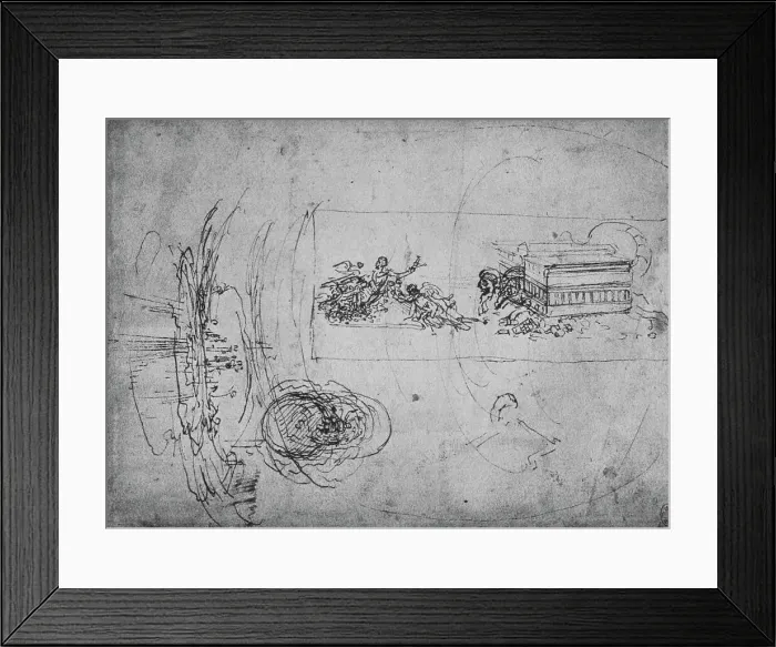 Framed Print : Allegorical Representation, c1480 (1945). Artist: Leonardo da Vinci Framed Print : Allegorical Representation, c1480 (1945). Artist: Leonardo da Vinci