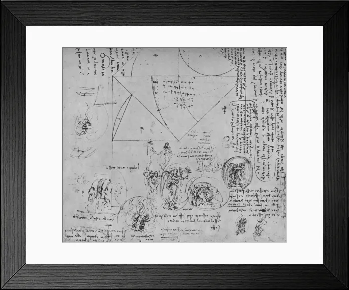 Framed Print : Geometrical Figures and Designs for Allegorical Representations, c1480 (1945). Artist: Leonardo da Vinci Framed Print : Geometrical Figures and Designs for Allegorical Representations, c1480 (1945). Artist: Leonardo da Vinci
