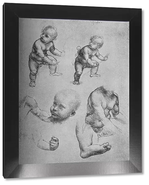 Studies of a Child and Parts of a Child, c1480 (1945). Artist: Leonardo da Vinci