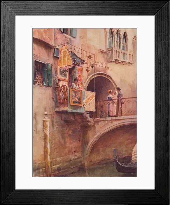 Framed Print : An Antiquity Shop, Venice, c1900 (1913). Artist: Walter Frederick Roofe Tyndale Framed Print : An Antiquity Shop, Venice, c1900 (1913). Artist: Walter Frederick Roofe Tyndale