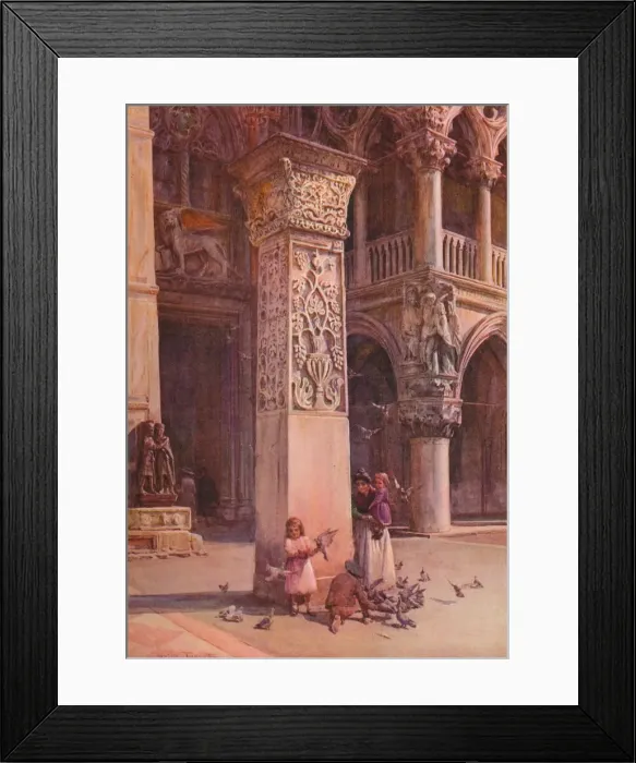 Framed Print : In the Piazzetta, Venice, c1900 (1913). Artist: Walter Frederick Roofe Tyndale Framed Print : In the Piazzetta, Venice, c1900 (1913). Artist: Walter Frederick Roofe Tyndale
