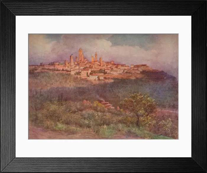 Framed Print : San Gimignano of Val D Elsa, c1900 (1913). Artist: Walter Frederick Roofe Tyndale Framed Print : San Gimignano of Val D Elsa, c1900 (1913). Artist: Walter Frederick Roofe Tyndale