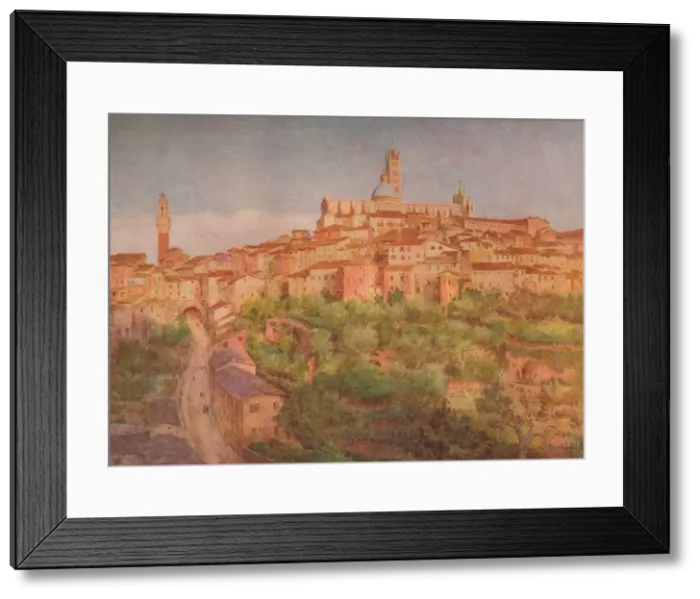 Framed Print : Siena: A Town on a Hill, c1900 (1913). Artist: Walter Frederick Roofe Tyndale Framed Print : Siena: A Town on a Hill, c1900 (1913). Artist: Walter Frederick Roofe Tyndale