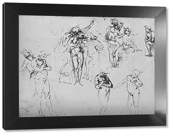 Various Groups and Single Figures, c1480 (1945). Artist: Leonardo da Vinci