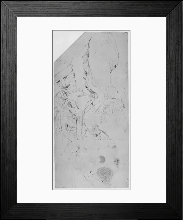 Framed Print : A Grotesque Betrothal, c1480 (1945). Artist: Leonardo da Vinci Framed Print : A Grotesque Betrothal, c1480 (1945). Artist: Leonardo da Vinci