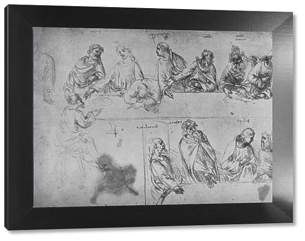 Studies for the Last Supper, c1480 (1945). Artist: Leonardo da Vinci
