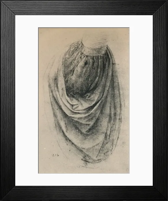 Framed Print : Study of a Sleeve, c1480 (1945). Artist: Leonardo da Vinci Framed Print : Study of a Sleeve, c1480 (1945). Artist: Leonardo da Vinci