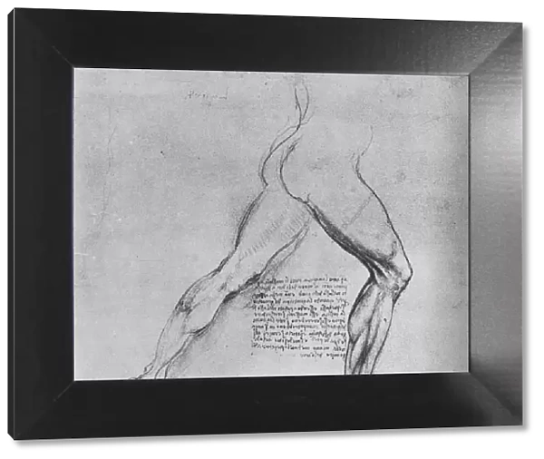 Study of the Legs of a Man Lunging to the Right, c1480 (1945). Artist: Leonardo da Vinci