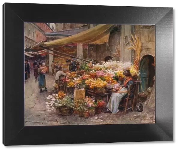 A Stall at the Rialto, Venice, c1900 (1913). Artist: Walter Frederick Roofe Tyndale