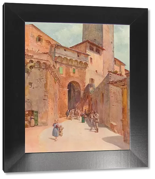 Portone Dei Becci, San Gimignano, c1900 (1913). Artist: Walter Frederick Roofe Tyndale