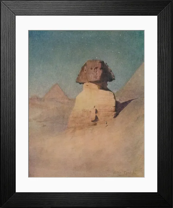 Framed Print : The Sphinx by Moonlight, c1905, (1912). Artist: Walter Frederick Roofe Tyndale Framed Print : The Sphinx by Moonlight, c1905, (1912). Artist: Walter Frederick Roofe Tyndale