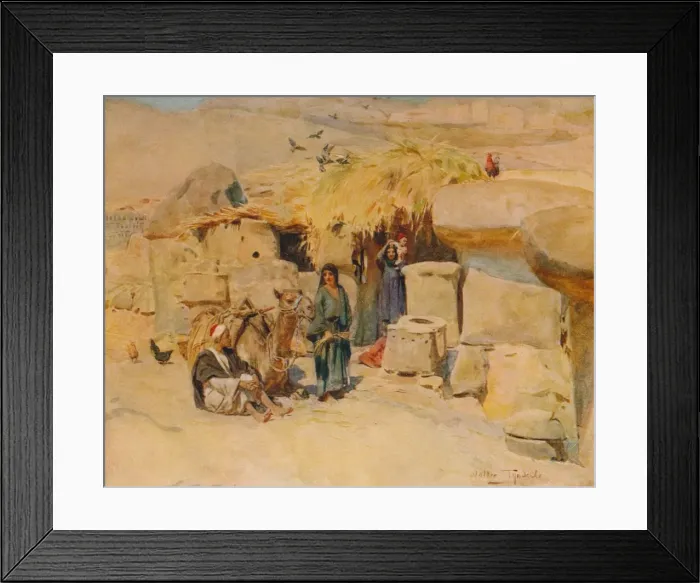 Framed Print : A Theban Homestead, c1905, (1912). Artist: Walter Frederick Roofe Tyndale Framed Print : A Theban Homestead, c1905, (1912). Artist: Walter Frederick Roofe Tyndale