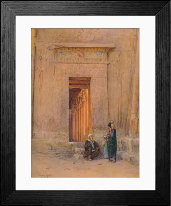 Framed Print : Doorway in the Temple of Isis, c1905, (1912). Artist: Walter Frederick Roofe Tyndale Framed Print : Doorway in the Temple of Isis, c1905, (1912). Artist: Walter Frederick Roofe Tyndale