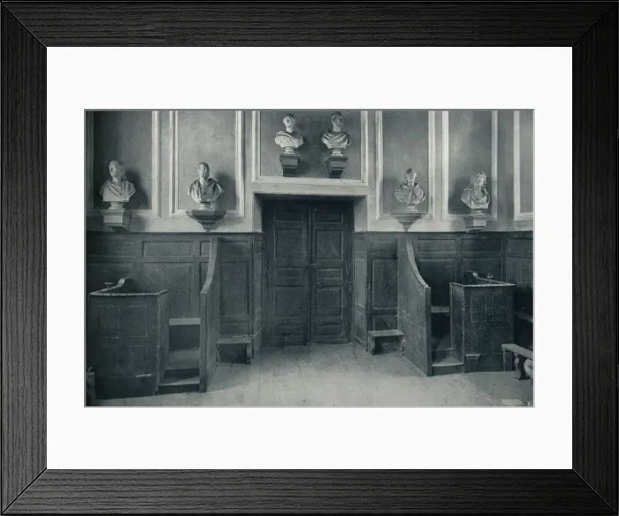 Framed Print : The Door from Upper School to Chapel Stairs, 1926 Framed Print : The Door from Upper School to Chapel Stairs, 1926