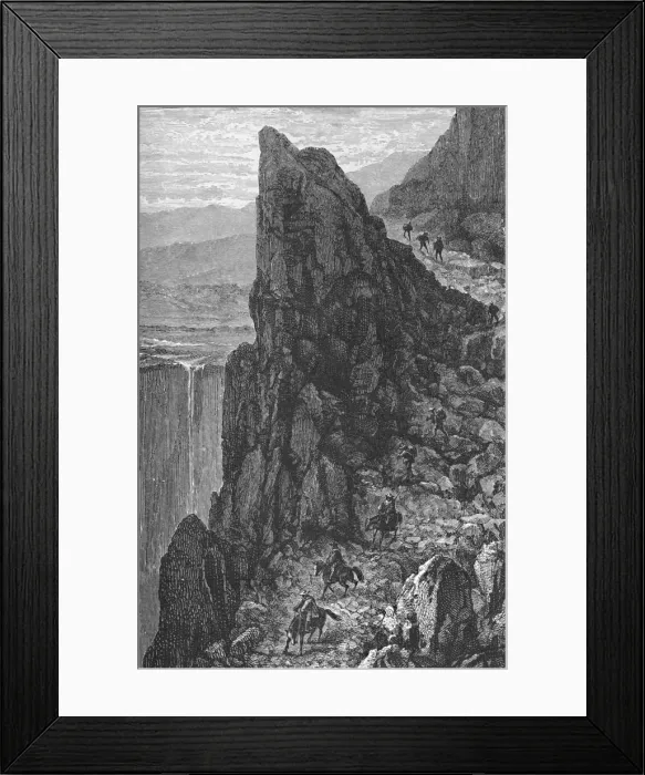 Framed Print : Travelling in the Andes, c1885, (1890). Artist: Robert Taylor Pritchett Framed Print : Travelling in the Andes, c1885, (1890). Artist: Robert Taylor Pritchett