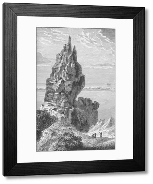 Framed Print : Peak and Barrier-Reef of Borabora, c1885, (1890). Artist: Robert Taylor Pritchett Framed Print : Peak and Barrier-Reef of Borabora, c1885, (1890). Artist: Robert Taylor Pritchett