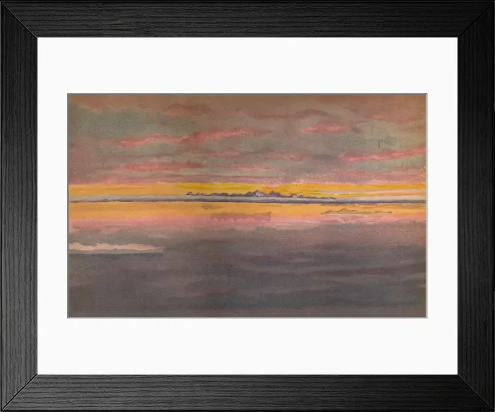 Framed Print : Sunset off the North Coast of Asia, North of the Mouth of the Chatanga, 1893, (1897). Artist: Fridtjof Nansen Framed Print : Sunset off the North Coast of Asia, North of the Mouth of the Chatanga, 1893, (1897). Artist: Fridtjof Nansen