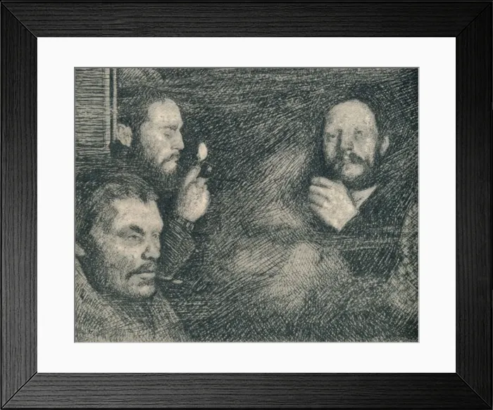 Framed Print : A Smoke in the Galley of the Fram. c1893-1896, (1897). Artist: August Eiebakke Framed Print : A Smoke in the Galley of the Fram. c1893-1896, (1897). Artist: August Eiebakke