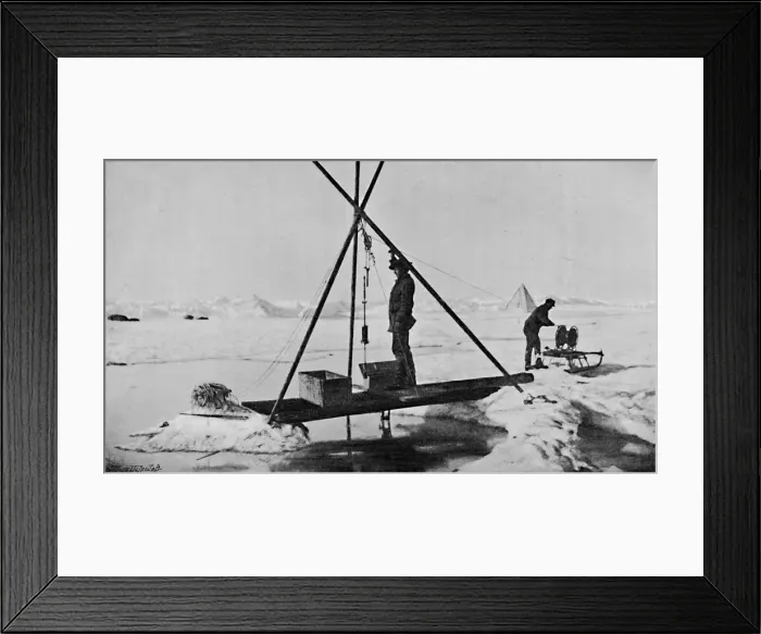Framed Print : Deep-Water Temperature. Up with the Thermometer. 12 July, 1894, 1894 (1897) Framed Print : Deep-Water Temperature. Up with the Thermometer. 12 July, 1894, 1894 (1897)