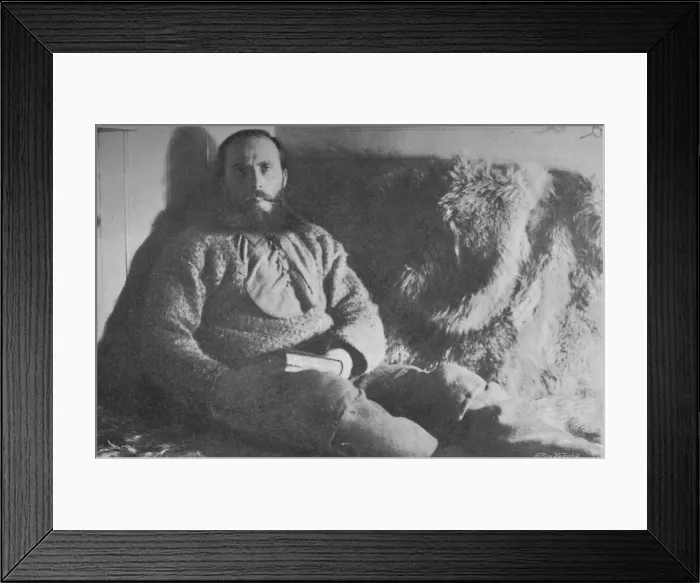Framed Print : Captain Sverdrup in his Cabin, 1895, (1897) Framed Print : Captain Sverdrup in his Cabin, 1895, (1897)