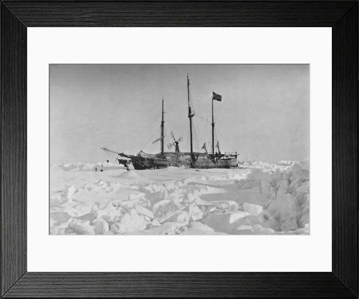 Framed Print : The Fram in the Ice. 1895, (1897) Framed Print : The Fram in the Ice. 1895, (1897)