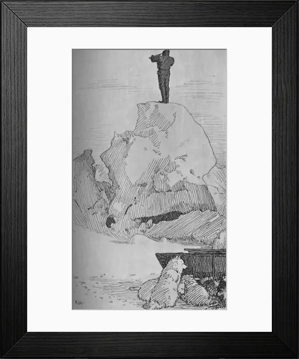 Framed Print : Nothing But Ice, Ice to the Horizon, 7 April, 1895, (1897) Framed Print : Nothing But Ice, Ice to the Horizon, 7 April, 1895, (1897)