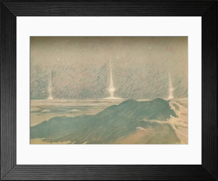 Framed Print : Moonlight Phenomena at the Beginning of the Polar Night, November 1893, (1897). Artist: Fridtjof Nansen Framed Print : Moonlight Phenomena at the Beginning of the Polar Night, November 1893, (1897). Artist: Fridtjof Nansen