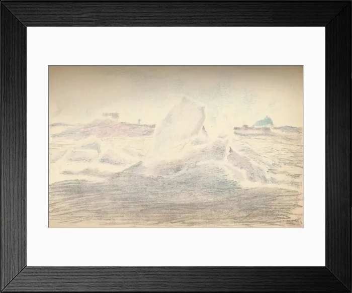 Framed Print : Ice near the Fram, 4th July 1894, (1897). Artist: Fridtjof Nansen Framed Print : Ice near the Fram, 4th July 1894, (1897). Artist: Fridtjof Nansen