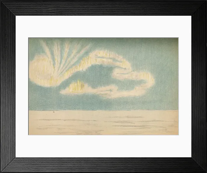 Framed Print : Aurora Borealis, 18th October 1894, (1897). Artist: Fridtjof Nansen Framed Print : Aurora Borealis, 18th October 1894, (1897). Artist: Fridtjof Nansen