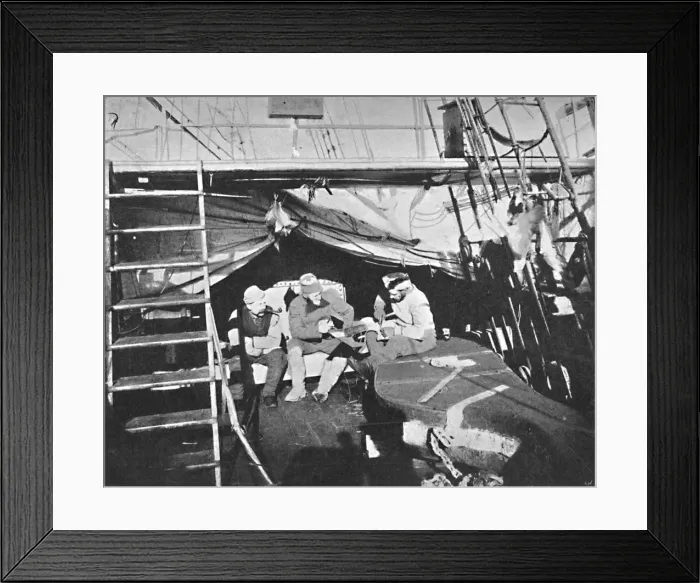 Framed Print : Workshop on deck. July, 1895, (1897) Framed Print : Workshop on deck. July, 1895, (1897)