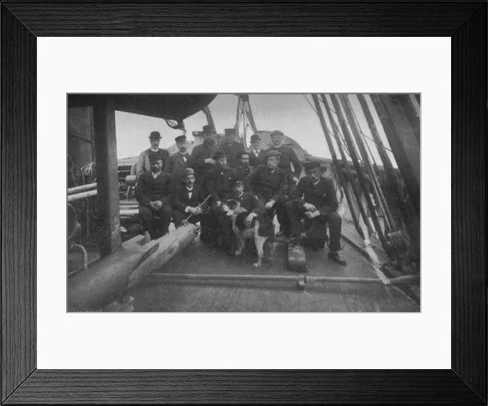 Framed Print : The Members of the Expedition, after their Return to Christiania, c1893-1896, (1897) Framed Print : The Members of the Expedition, after their Return to Christiania, c1893-1896, (1897)