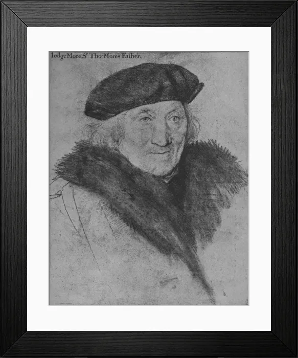 Framed Print : Sir John More, 1526-1527 (1945). Artist: Hans Holbein the Younger Framed Print : Sir John More, 1526-1527 (1945). Artist: Hans Holbein the Younger