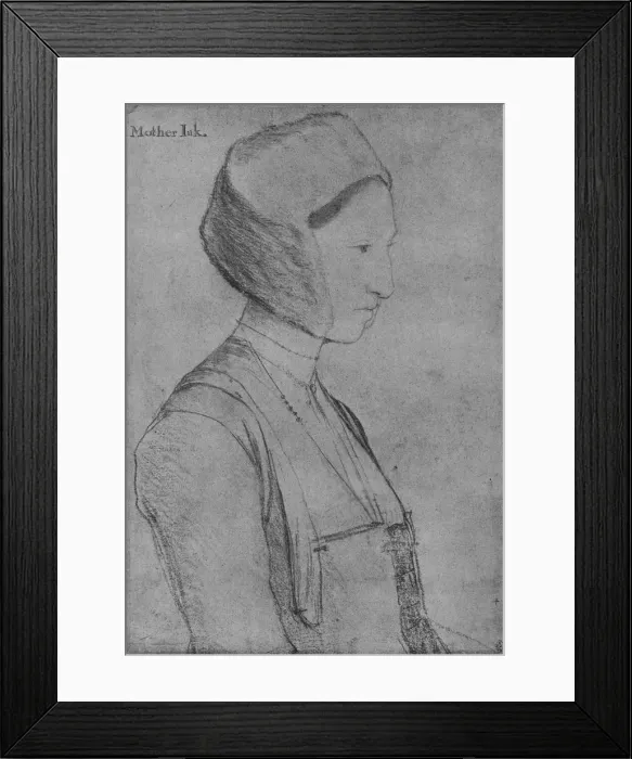 Framed Print : Margaret Giggs, 1526-1527 (1945). Artist: Hans Holbein the Younger Framed Print : Margaret Giggs, 1526-1527 (1945). Artist: Hans Holbein the Younger