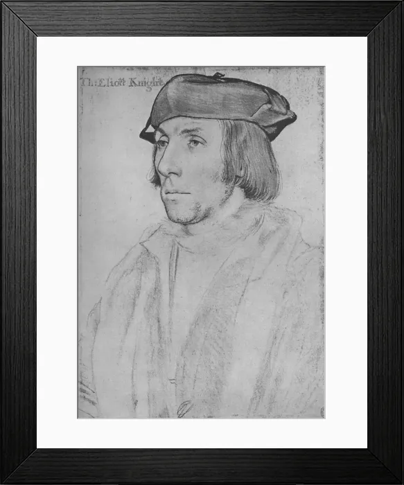 Framed Print : Sir Thomas Elyot, c1532-1534 (1945). Artist: Hans Holbein the Younger Framed Print : Sir Thomas Elyot, c1532-1534 (1945). Artist: Hans Holbein the Younger