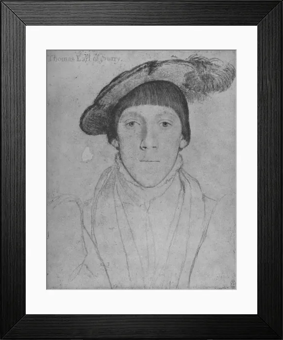 Framed Print : Henry Howard, Earl of Surrey, c1532-1533 (1945). Artist: Hans Holbein the Younger Framed Print : Henry Howard, Earl of Surrey, c1532-1533 (1945). Artist: Hans Holbein the Younger
